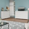 Bedroom Dresser with 18 Drawers, Charging Ports, TV Stand, Steel Frame, Wood Top, Multi-Use Storage - 3 of 4