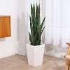 FOPAMTRI Artificial Snake Plant 38" Fake Sansevieria, Perfect Faux Plants for Home Garden Office Store Decoration, 32 Leaves - 3 of 3