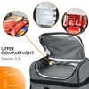 Tirrinia Large Lunch Tote Bag for Men Women Insulated Dual Compartment Leakproof Lunch Box Reusable Thermal Lunch Cooler Tote with Front Pocket - 3 of 4