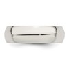 Black Bow Jewelry Men's 7mm Sterling Silver Polished Half Round Standard Fit Band - 3 of 4