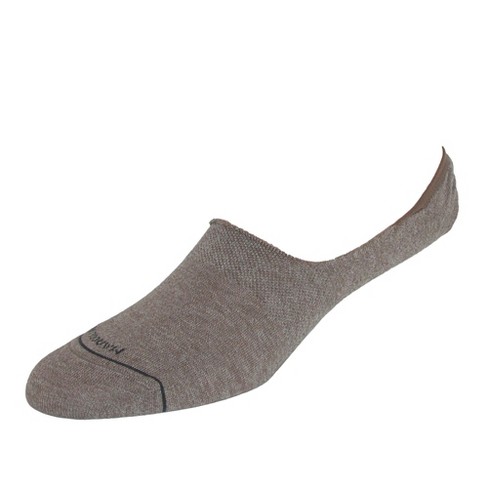 Marcoliani Men's Pima Cotton Solid Invisible Touch Sock Liners, Chino ...