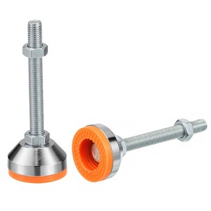 Unique Bargains Carbon Steel Non-Skid Adjustable Furniture Table Feet Leveling Feet 2 Pcs - 1 of 4