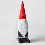 11" Fabric Gnome with Snowflake Hat Decorative Figurine - Wondershop™