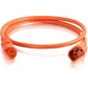 C2G 1ft 14AWG Power Cord (IEC320C14 to IEC320C13) - Orange - For PDU, Switch, Server - 250 V AC / 15 A - 2 of 2