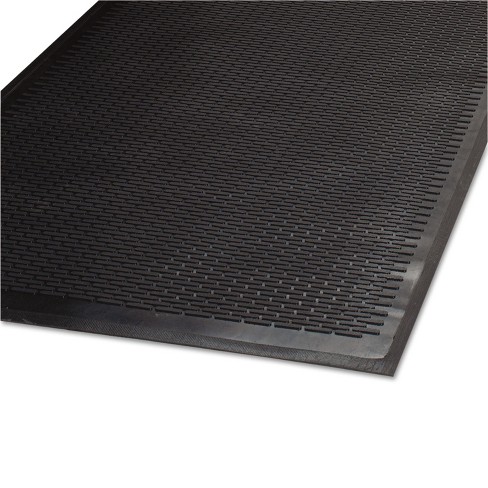 Genuine Joe Clean Step Scraper Floor Mats - Outside Entrance, Outdoor - 60  Length x 36 Width - Rubber - Black