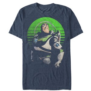 Men's Toy Story Distressed Buzz Lightyear Pose T-Shirt - 1 of 3