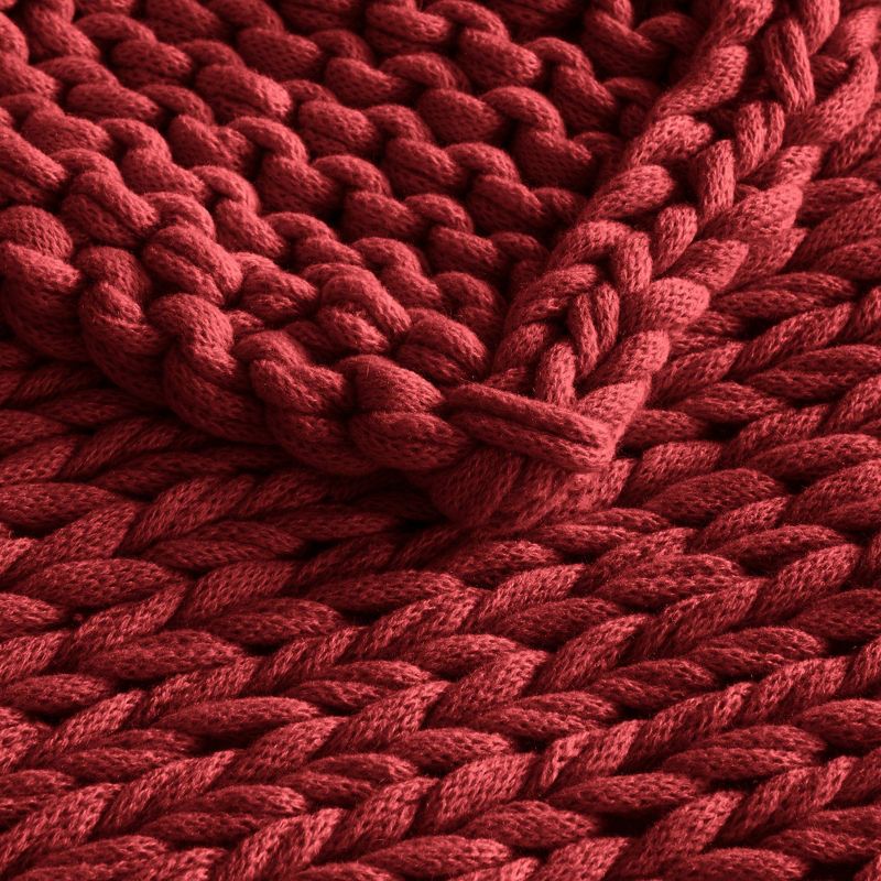 50"x60" Chunky Double Knit Handmade Throw Blanket - Madison Park, 5 of 15