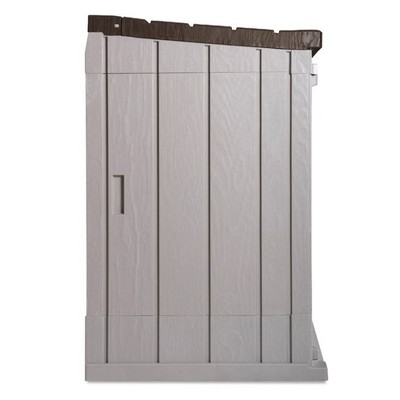 Gray All Weather Outdoor Storage Shed Cabinet