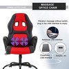 FDW Racing Gaming Chair Home Office Chair Ergonomic Desk Chair Massage PU Leather Computer Chair with Lumbar Support Headrest Armrest - 4 of 4