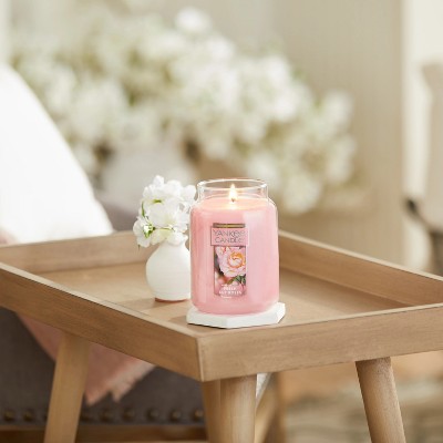 Fresh Cut Roses Pink Scented 22 oz Jar Candle