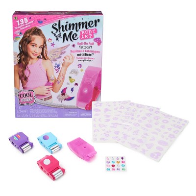 Cool Maker 8pc Shimmer Me Body Art Beauty Kit