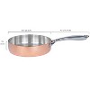 BergHOFF Vintage Copper Tri-Ply 8" Deep Skillet, Polished, Gold - 4 of 4