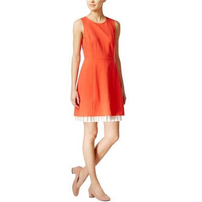 maison Jules Womens Pleated A-line Dress