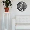 Slickblue 24-Inch Metal Wall Art Featuring Angel and Moon Design, Durable Steel for Indoor/Outdoor Display - 2 of 3