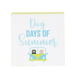 C&F Home Dog Days Of Summer Shelf Block - 1 of 4