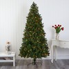 Nearly Natural 7.5-ft Rocky Mountain Spruce Artificial Christmas Tree with Pinecones and 400 Clear LED Lights - 4 of 4