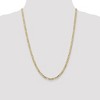 Black Bow Jewelry 4mm 10k Yellow Gold Solid Concave Figaro Chain Necklace - 2 of 4