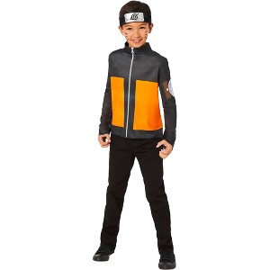 Naruto Kids' Halloween Costume Apparel Top Kit Black - 1 of 2