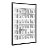 28" x 38" Sylvie Corners Framed Wall Canvas by Apricot and Birch Black - Kate & Laurel All Things Decor: Modern Digital Art, Plastic Frame - 2 of 4