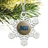 California State University Monterey Bay Secondary Logo Metal Snowflake Christmas Tree Holiday Ornament - 2 of 3