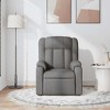 vidaXL Dark Gray Fabric Massage Recliner Chair - Manual Lounge Seating with Vibration Massage, Adjustable Footrest for Living Room or Bedroom Comfort - 3 of 4