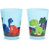 Blue Panda 16 Packs Plastic 16 oz Party Cups, Dinosaur Reusable Tumblers for Kids Boys Birthday, Blue - 3 of 4