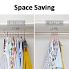 VECELO 25/30/50/60/100 pk Velvet Clothes Hangers Non Slip & Space-Saving Clothes Hangers with Finger Clips & Tie Rack 9 Color - 4 of 4