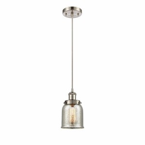 Bell - 1 Light Cord Hung Mini Pendant In Industrial Style-10 Inches Tall and 5 Inches Wide - 1 of 1