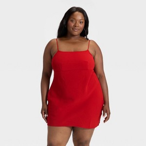 Women's Crepe Slip Mini Dress - A New Day™ - 1 of 3