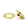 Dritz 72ct Grommets Gold: Metal Sewing Fasteners, Gold Eyelets, Grommet Kit, 5.8" Length, 4.8" Width, 72 Pieces - 2 of 4