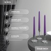 8 Inch Taper Candles Set of 12 - Dripless Long Burning Fragrance-Free Tall Tapers - 3 of 4