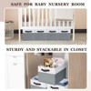 Aoibox Large Collapsible Fabric Storage Baskets with Handles for Shelves Closet Organizer Bins for Clothes Toys 4 Pack - 4 of 4