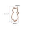 Unique Bargains Alloy Necklace Resin Casting Cat Shaped Pendant Frames 1.5" 10 Pcs - 2 of 4