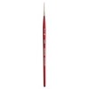 Princeton Velvetouch Spotter Brush, Synthetic Bristles, Short Handle Mixed Media Paintbrush, Scarlet, Size 18/0, Pack of 3 - 2 of 4