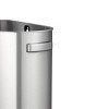 EKO 60L Urban Commercial SemiRound Open Top: Stainless Steel Indoor Trash Can, 60 Liter Capacity, Silver, Spot Clean - 4 of 4