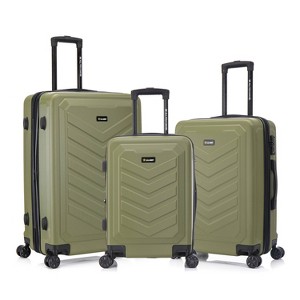 U.S. Army FOX PRO 3pc Expandable Checked Hardside Suitcase Set with TSA Lock - 1 of 4