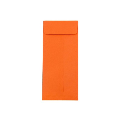 JAM Paper #11 Policy Business Colored Envelopes 4.5 x 10.375 Orange Recycled 3156394 - image 1 of 2