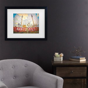 Trademark Fine Art Watson-Hall Nantucket Lightship 2 Boston Matted Framed Art - 1 of 4