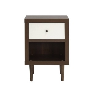 Christopher Knight Home Nystrom Faux Wood Single Drawer Nightstand - 1 of 4