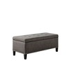 NicBex Modern 42" Storage Bench Upholstered Accent Stools with Tufted Top for Bedroom and Entryway - 2 of 4