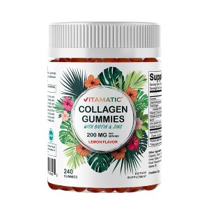 Hydrolyzed Collagen Gummies with Vitamin C, Zinc and Biotin, 200 mg per serving - 240 Gummies - 1 of 4