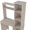 CAVINAS Home Office Desk Modern Writing Desk with 6 Open Storage Shelves for Office, Study - 2 of 4