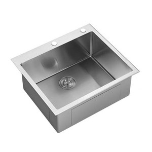 Serene Valley 25 by 22 Inches 16 Gauge No Groove Bottom Stainless Steel Dual Mount Kitchen Sink with Rear Drain and Heavy Duty Grids - 1 of 4