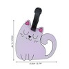 Unique Bargains Squinting Cat Luggage Tag 1 Pc - 2 of 4