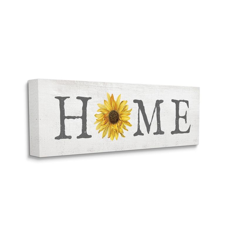Stupell Industries Rustic Home Text Yellow Sunflower Accent, 1 of 8