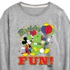 Boys' - Disney - Mickey Mouse Donald Duck Birthday Fun Long Sleeve Graphic T-Shirt - 2 of 4
