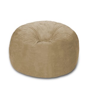 5' Large Bean Bag Chair with Memory Foam Filling and Washable Cover - Relax Sacks - 1 of 4