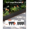 VEVOR Steel Landscape Edging, 6 Packs 40 x 6 in Rust-Resistant Metal Landscape Edging, Bendable Garden Edging Border, Heavy Duty Lawn Edging, Black - 3 of 4