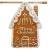 Briarwood Lane Christmas Burlap House Flag 40x28 For Outdoor Gingerbread House House Flag Flag For Christmas House Flag - 2 of 3