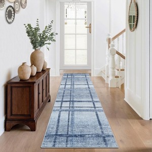 Nasitip Modern Geometric Stripe Area Rugs for Living Room Soft Low Pile Non-Sliping, Machine Washable - 1 of 4